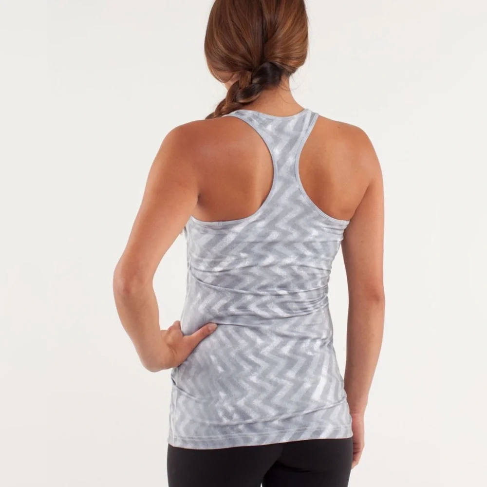 Lululemon | NWOT 🤍 Cool Racerback Blazer Fossil Athletic Tank - Picture 2 of 9